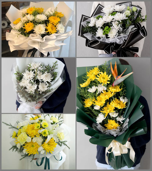 广东梅州市蕉岭县蓝坊镇龙潭村白事花束代送